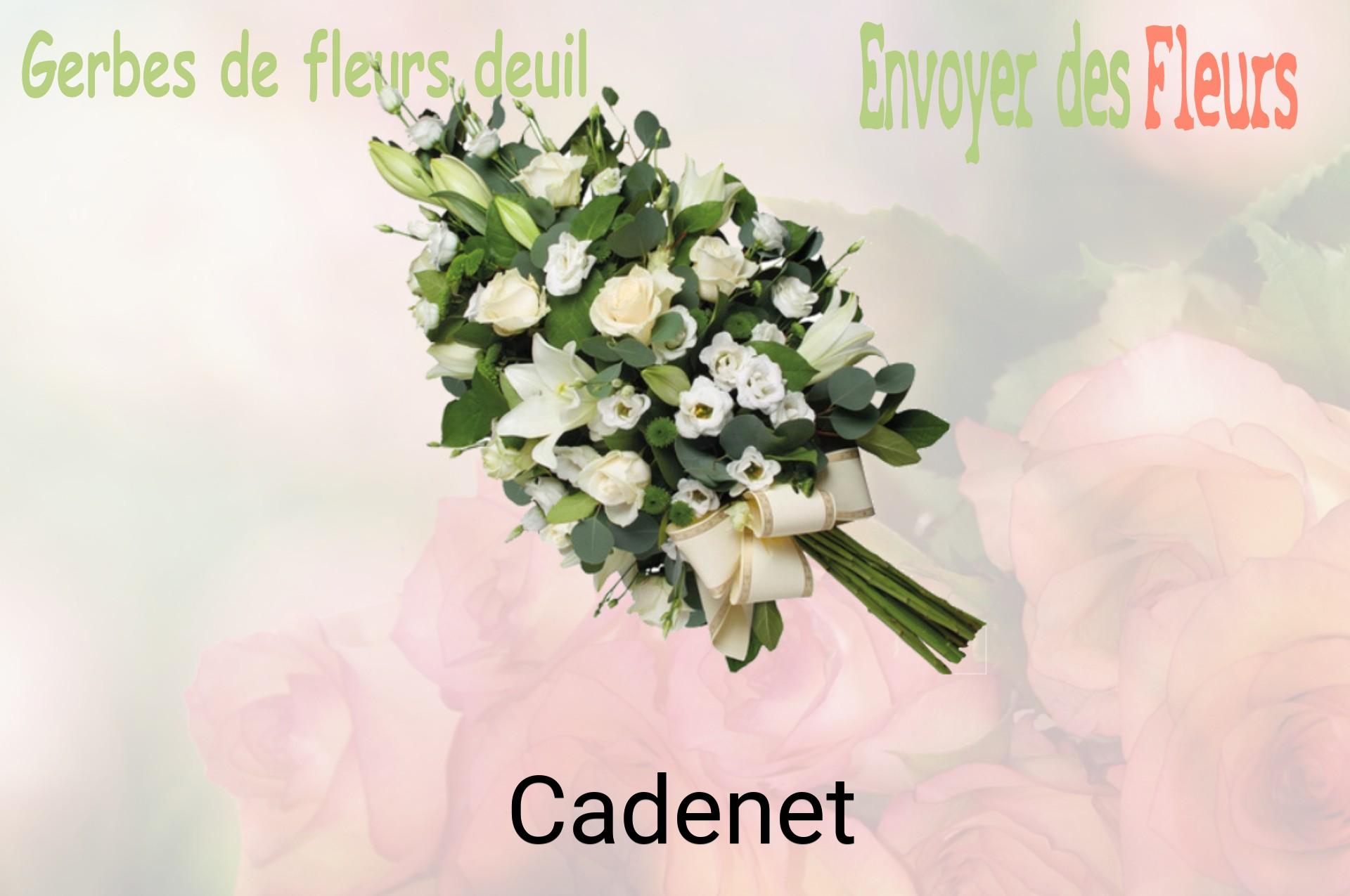 Gerbe de fleurs de deuil livrée à Cadenet